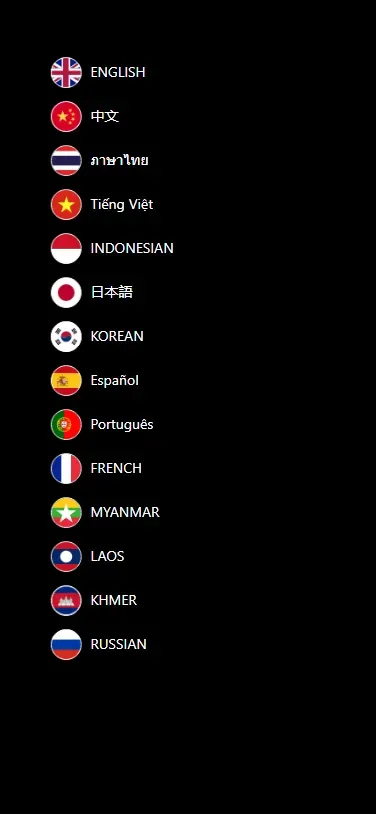 ภาษาที่ UFA365 รองรับ